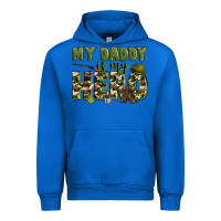 Cobalt my daddy is my hero army Urban Hoodie - Zillion Design Studio