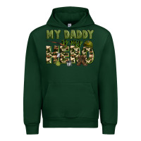 Forest Green my daddy is my hero army Urban Hoodie - Zillion Design Studio
