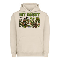 Pigment French Oak my daddy is my hero army Urban Hoodie - Zillion Design Studio