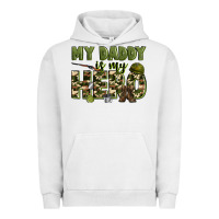 Pigment Lunar Rock my daddy is my hero army Urban Hoodie - Zillion Design Studio