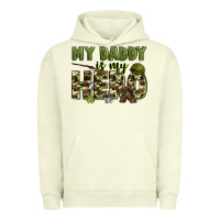 Pigment Pistachio my daddy is my hero army Urban Hoodie - Zillion Design Studio