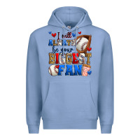 Colony Blue i will always be your biggest fan baseball Premium Hoodie - Zillion Design Studio