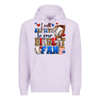 Lilac i will always be your biggest fan baseball Premium Hoodie - Zillion Design Studio