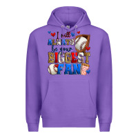 Purple i will always be your biggest fan baseball Premium Hoodie - Zillion Design Studio