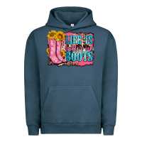 Pigment Midnight Navy life is better in boots Urban Hoodie - Zillion Design Studio