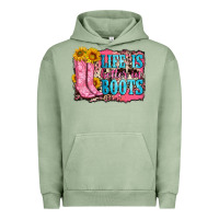 Pigment Oil Green life is better in boots Urban Hoodie - Zillion Design Studio