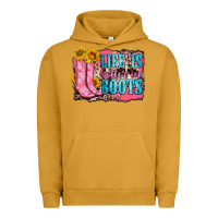 Pigment Peanut Butter life is better in boots Urban Hoodie - Zillion Design Studio
