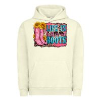 Pigment Pistachio life is better in boots Urban Hoodie - Zillion Design Studio
