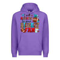 Purple i will always be your biggest fan american footbal Premium Hoodie - Zillion Design Studio