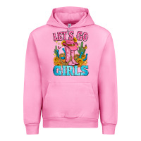 Fuchsia Pink let's go girls Urban Hoodie - Zillion Design Studio