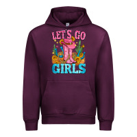 Mauve Wine let's go girls Urban Hoodie - Zillion Design Studio