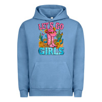 Pigment Pebble Blue let's go girls Urban Hoodie - Zillion Design Studio