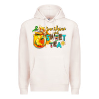 Pale Pink sunshine and sweet tea Premium Hoodie - AdoDesignShop