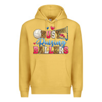 Antique Gold busy raising ballers volleyball Premium Hoodie - Zillion Design Studio