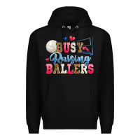 Black busy raising ballers volleyball Premium Hoodie - Zillion Design Studio