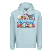 Blue Mist busy raising ballers volleyball Premium Hoodie - Zillion Design Studio