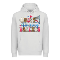 Dove Grey busy raising ballers volleyball Premium Hoodie - Zillion Design Studio
