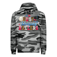 Slate Camo busy raising ballers volleyball Premium Hoodie - Zillion Design Studio