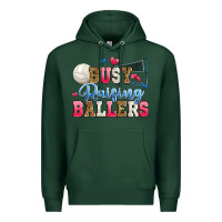 Sports Green busy raising ballers volleyball Premium Hoodie - Zillion Design Studio