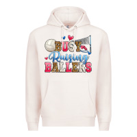 Pale Pink busy raising ballers volleyball Premium Hoodie - Zillion Design Studio