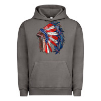Pigment Tornado american flag indian headdress Urban Hoodie - RanaPortraitStore