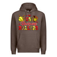 Coffee busy raising ballers softball Premium Hoodie - Zillion Design Studio