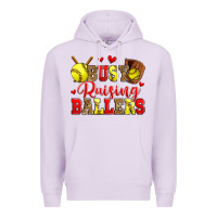 Lilac busy raising ballers softball Premium Hoodie - Zillion Design Studio