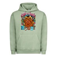 Pigment Oil Green just a little moody Urban Hoodie - Zillion Design Studio