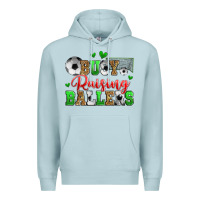 Busy Raising Ballers Soccer Premium Hoodie | Teevron