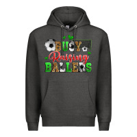 Charcoal Heather busy raising ballers soccer Premium Hoodie - Zillion Design Studio