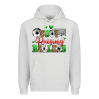 Dove Grey busy raising ballers soccer Premium Hoodie - Zillion Design Studio