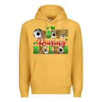 Mustard busy raising ballers soccer Premium Hoodie - Zillion Design Studio