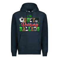 Navy busy raising ballers soccer Premium Hoodie - Zillion Design Studio
