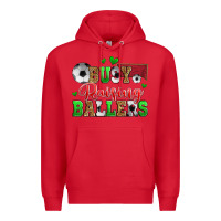 Red busy raising ballers soccer Premium Hoodie - Zillion Design Studio
