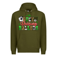 Army Green busy raising ballers soccer Premium Hoodie - Zillion Design Studio
