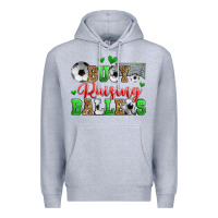 Heather Grey busy raising ballers soccer Premium Hoodie - Zillion Design Studio