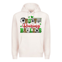 Pale Pink busy raising ballers soccer Premium Hoodie - Zillion Design Studio