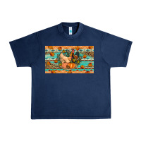 Navy Fall coop animals pumpkin Urban Heavy Tee - Artiststas