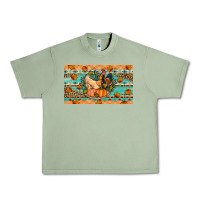 Oil Green Fall coop animals pumpkin Urban Heavy Tee - Artiststas