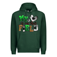Sports Green my heart is on that field soccer Premium Hoodie - Zillion Design Studio
