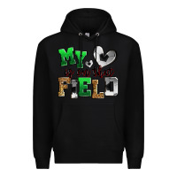 Black my heart is on that field soccer Premium Hoodie - Zillion Design Studio