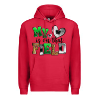 Cardinal my heart is on that field soccer Premium Hoodie - Zillion Design Studio