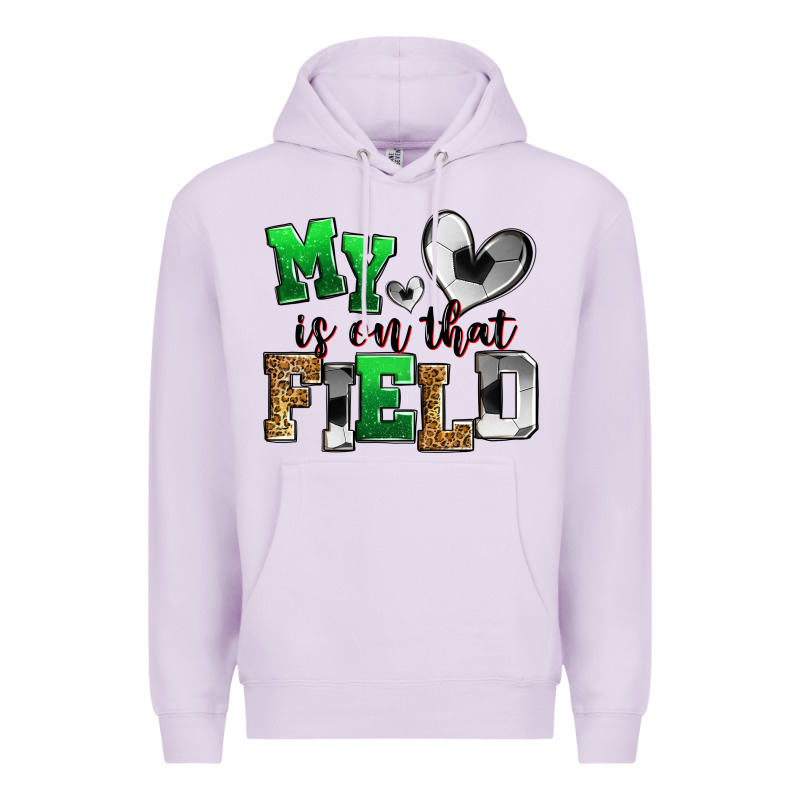 My Heart Is On That Field Soccer Premium Hoodie by Zillion Design Studio | Teevron