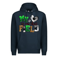 Navy my heart is on that field soccer Premium Hoodie - Zillion Design Studio