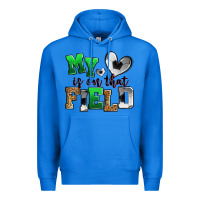 True Royal my heart is on that field soccer Premium Hoodie - Zillion Design Studio