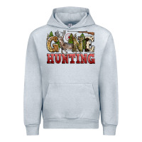 Heather Grey gone hunting Urban Hoodie - Zillion Design Studio