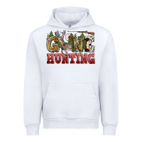 White gone hunting Urban Hoodie - Zillion Design Studio
