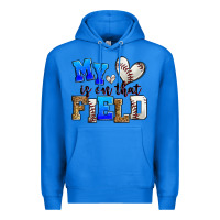 True Royal my heart is on that field baseball Premium Hoodie - Zillion Design Studio