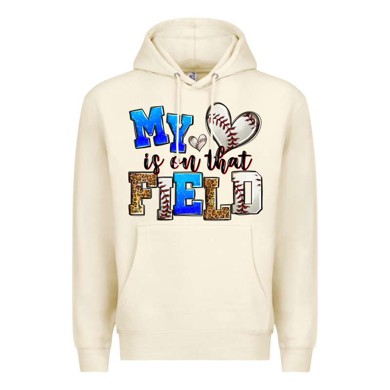 My Heart Is On That Field Baseball Premium Hoodie by Zillion Design Studio | Teevron