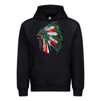 Black mexican flag indian headdress Urban Hoodie - RanaPortraitStore